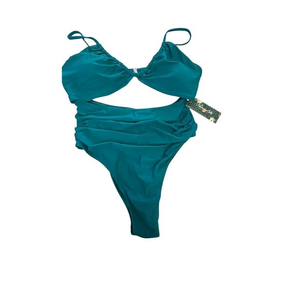 Blooming Jelly Large Green Monokini Bathing Suit NWT - Picture 3 of 6